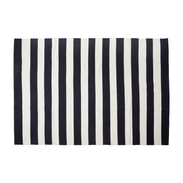 Union Rustic BLACK AND WHITE STRIPED CARPET 140X200 Wayfair.co.uk